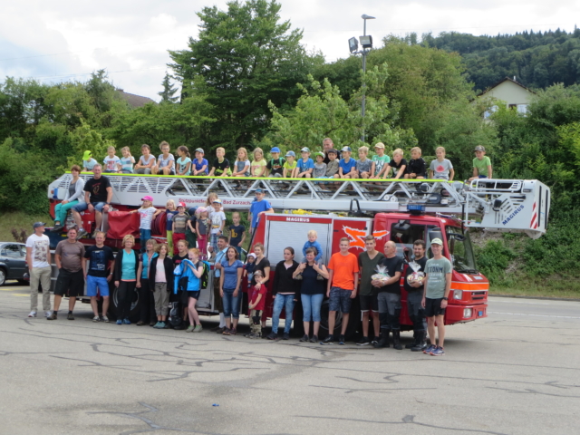 Turnerjugendausflug am 1. Juli 2017 zur Feuerwehr Bad Zurzach-Rietheim (CH)